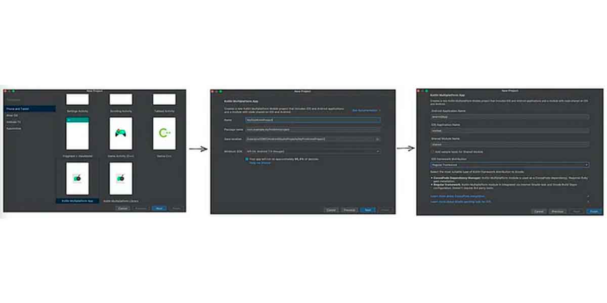 Pasos para crear un proyecto de KMM en Android Studio