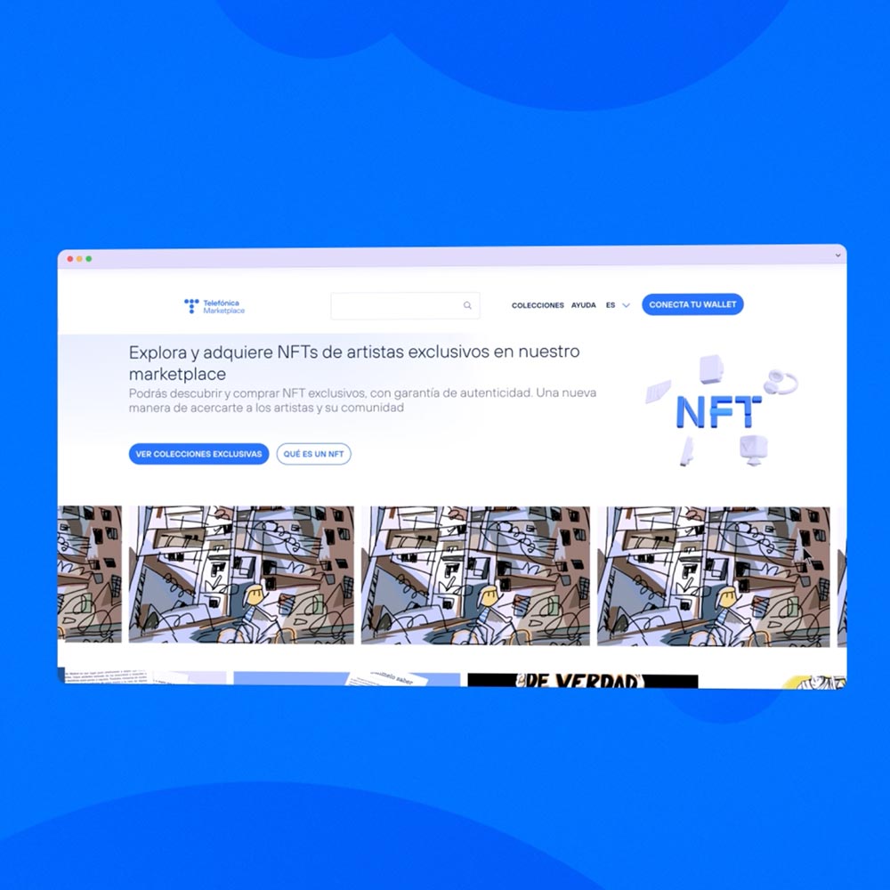 Telefónica Marketplace NFT, colecciones exclusivas con garantía de autenticidad.
