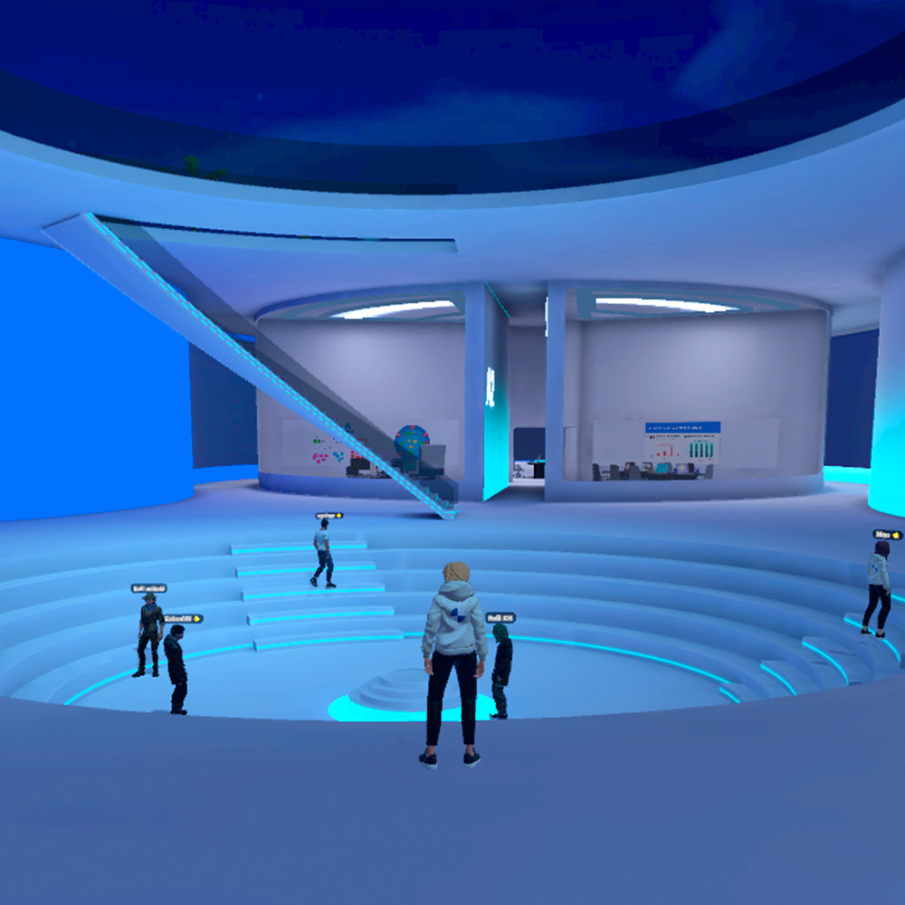Virtual Innovation Hub, the virtual space of Distrito Telefónica Hub de Innovación y Talento in Spatial.