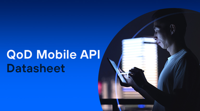 Folha de dados da API QoD Mobile.