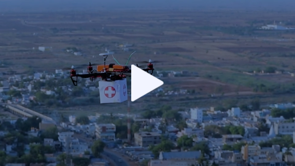 Drone fleet control with Ericsson and Vonage, integrating Device Location API.