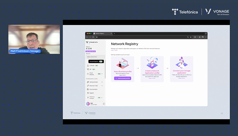 Exploring the potential of our APIs on the Vonage portal.