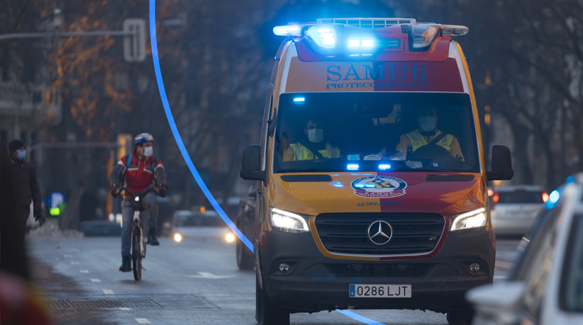 Connected ambulances: Stable connectivity in emergency situations